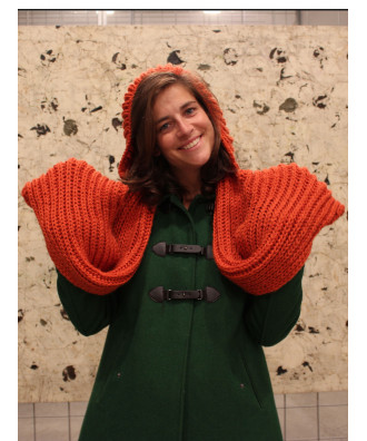 Bufanda y capucha dos agujas Dublín 2