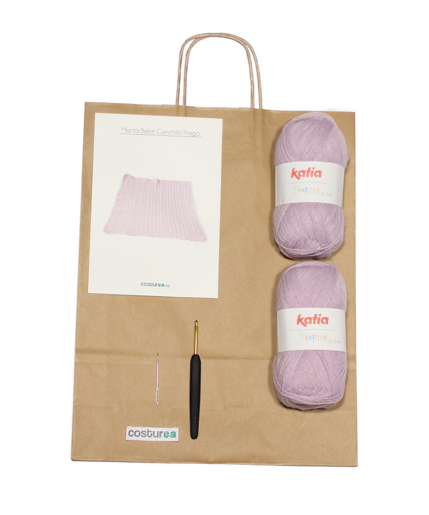 Manta de ganchillo bebé Praga