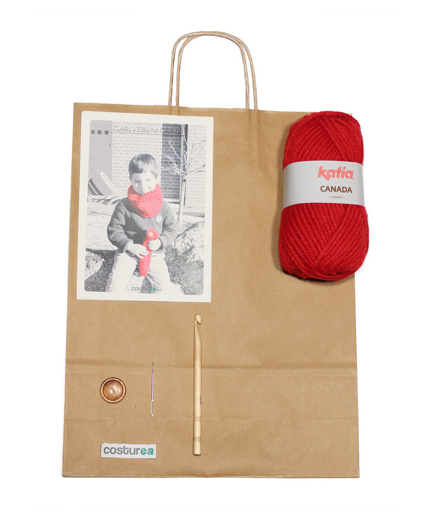 Cuello y estuche de ganchillo Orlando