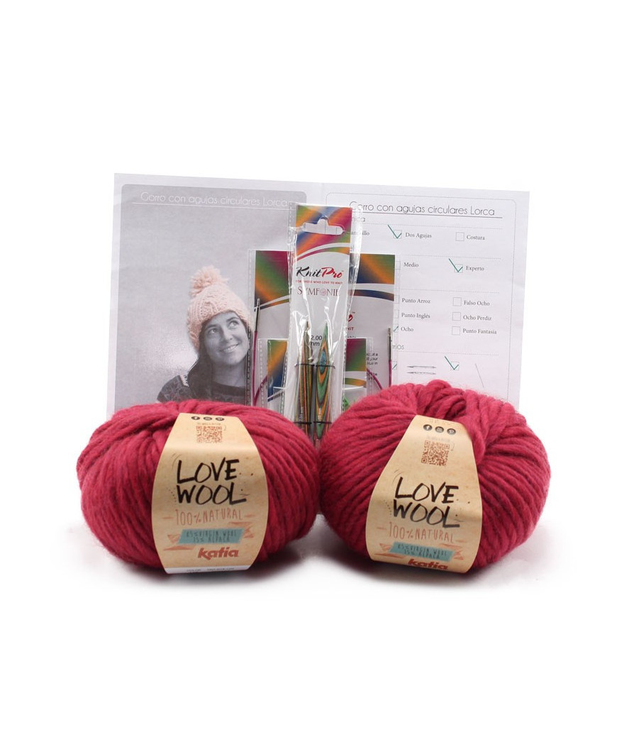 Gorro con agujas circulares Lorca