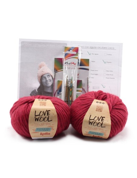 Gorro con agujas circulares Lorca