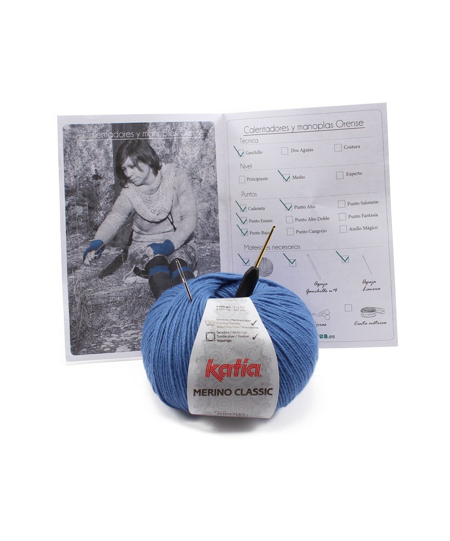 Calentadores para botas y manoplas de lana Orense