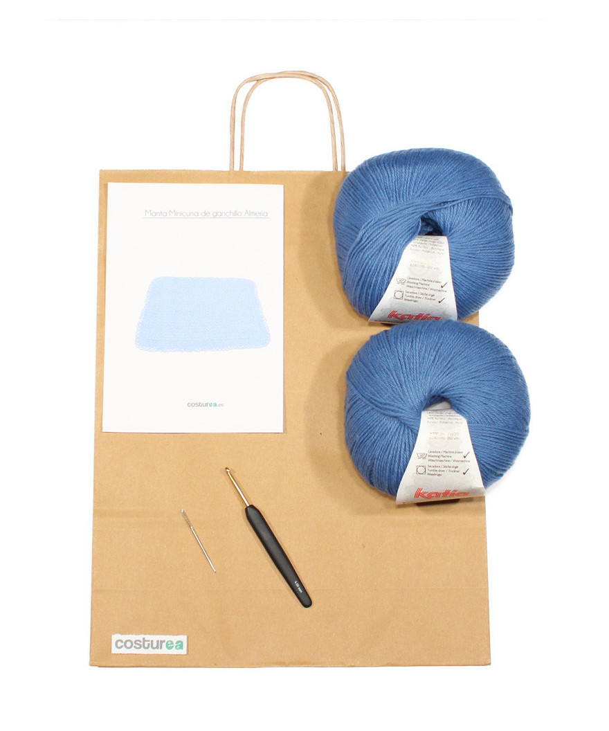 Manta para minicuna de ganchillo Almería
