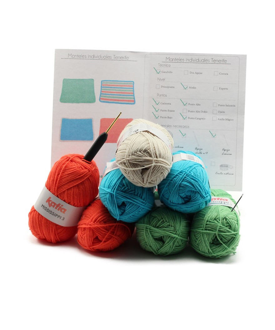 Cómo hacer unos manteles individuales de ganchillo