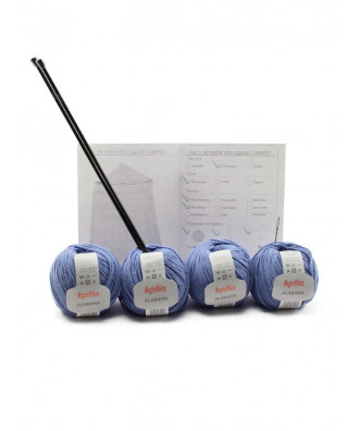 Saco de bebé a dos agujas y algodón Castellón 2