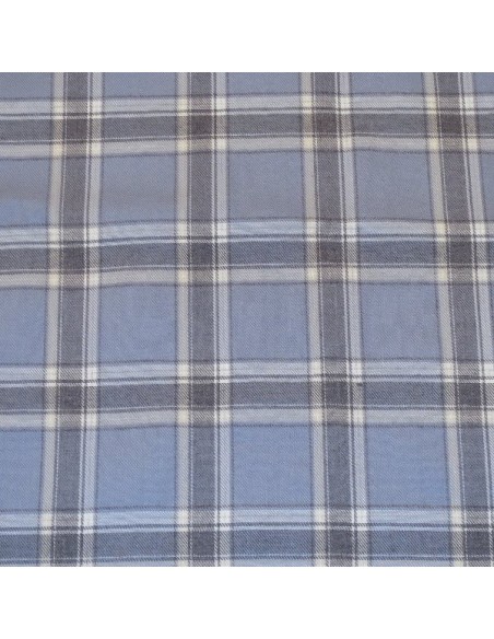 Villela de cuadro escocés azul 1M x 1,60M