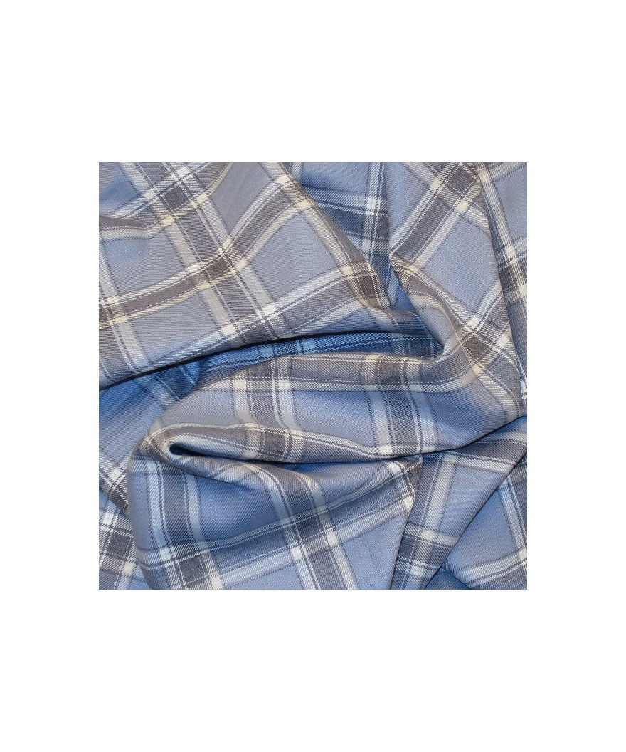 Villela de cuadro escocés azul 1M x 1,60M