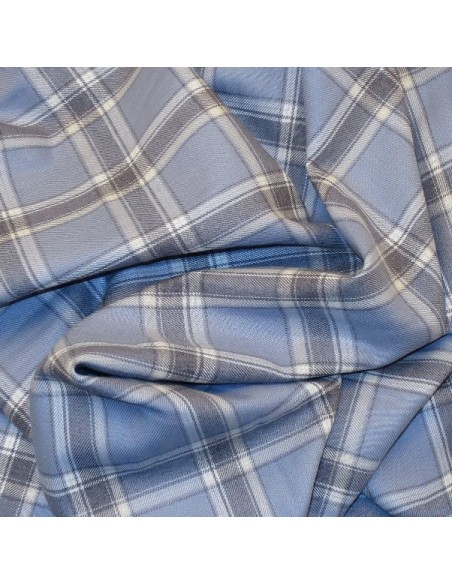 Villela de cuadro escocés azul 1M x 1,60M