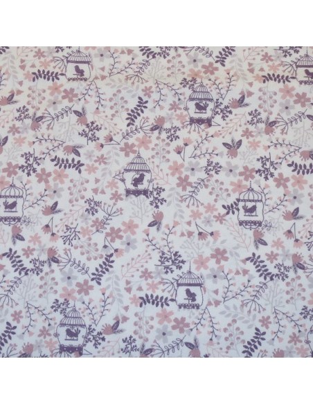 Villela estampada tonos rosas 1M x 1,55M