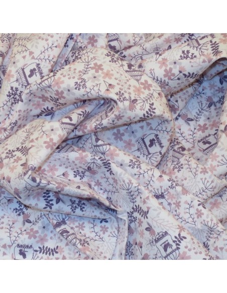 Villela estampada tonos rosas 1M x 1,55M