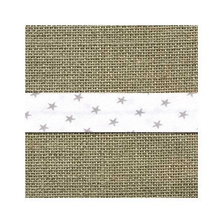 Cinta biés estrellas 18mm 1M