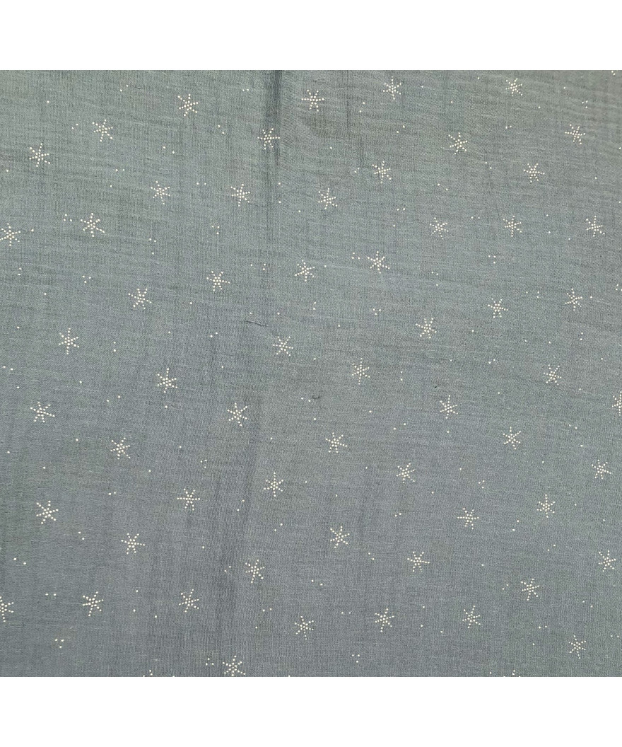 Doble gasa estampado estrellas 1M X 1,35M