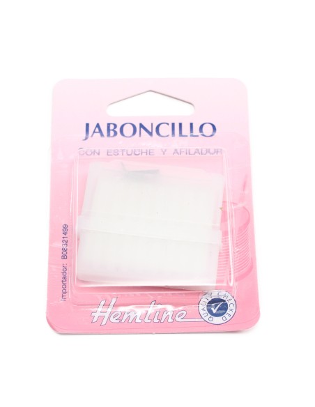 Jaboncillo de sastre con estuche y afilador