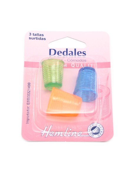 3 dedales de silicona